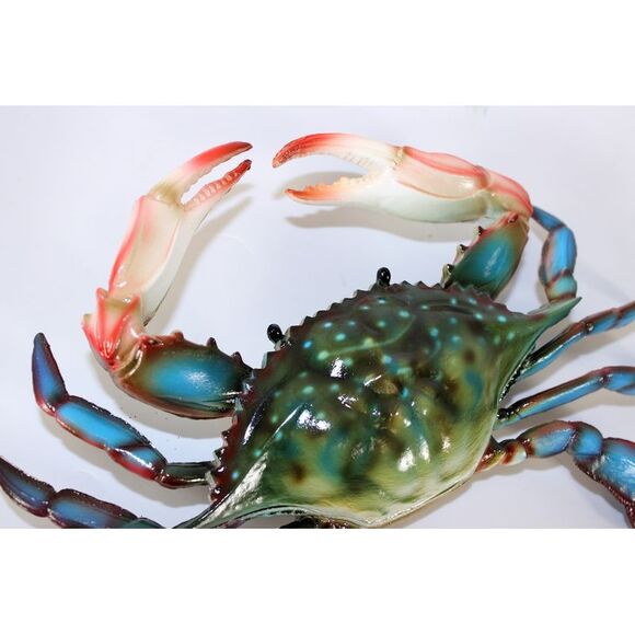 6 Inch Maryland Blue Crab Beach Wall Decor Resin - Picture 3 of 7